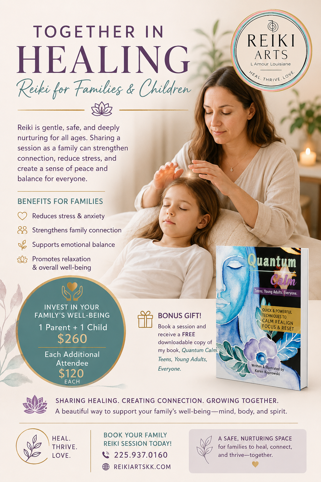Reiki 1 Attunement Experience for Parents & Children