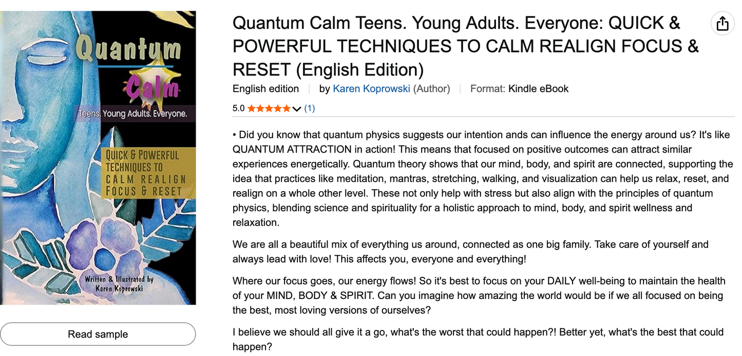 Quantum Calm: Teens, Young Adults, Everyone (E-Book)