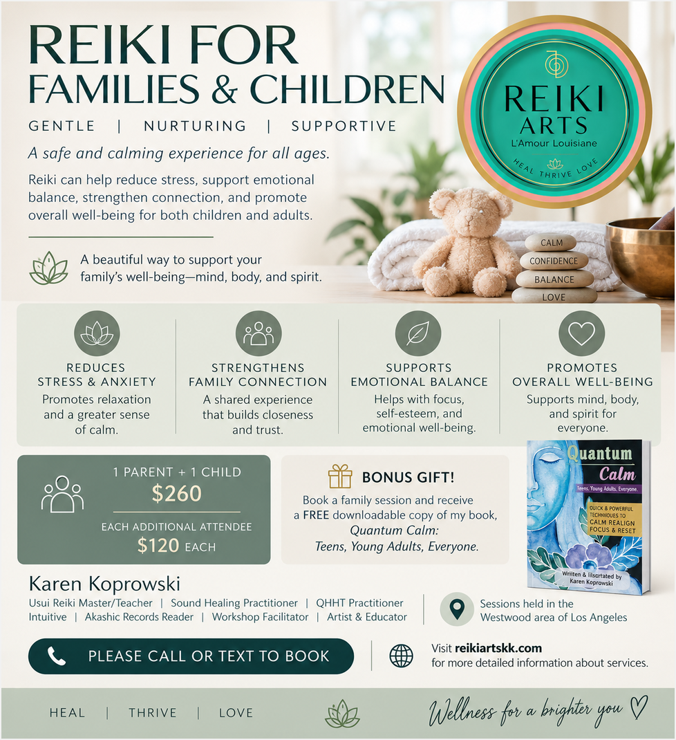 Reiki 1 Attunement Experience for Parents & Children