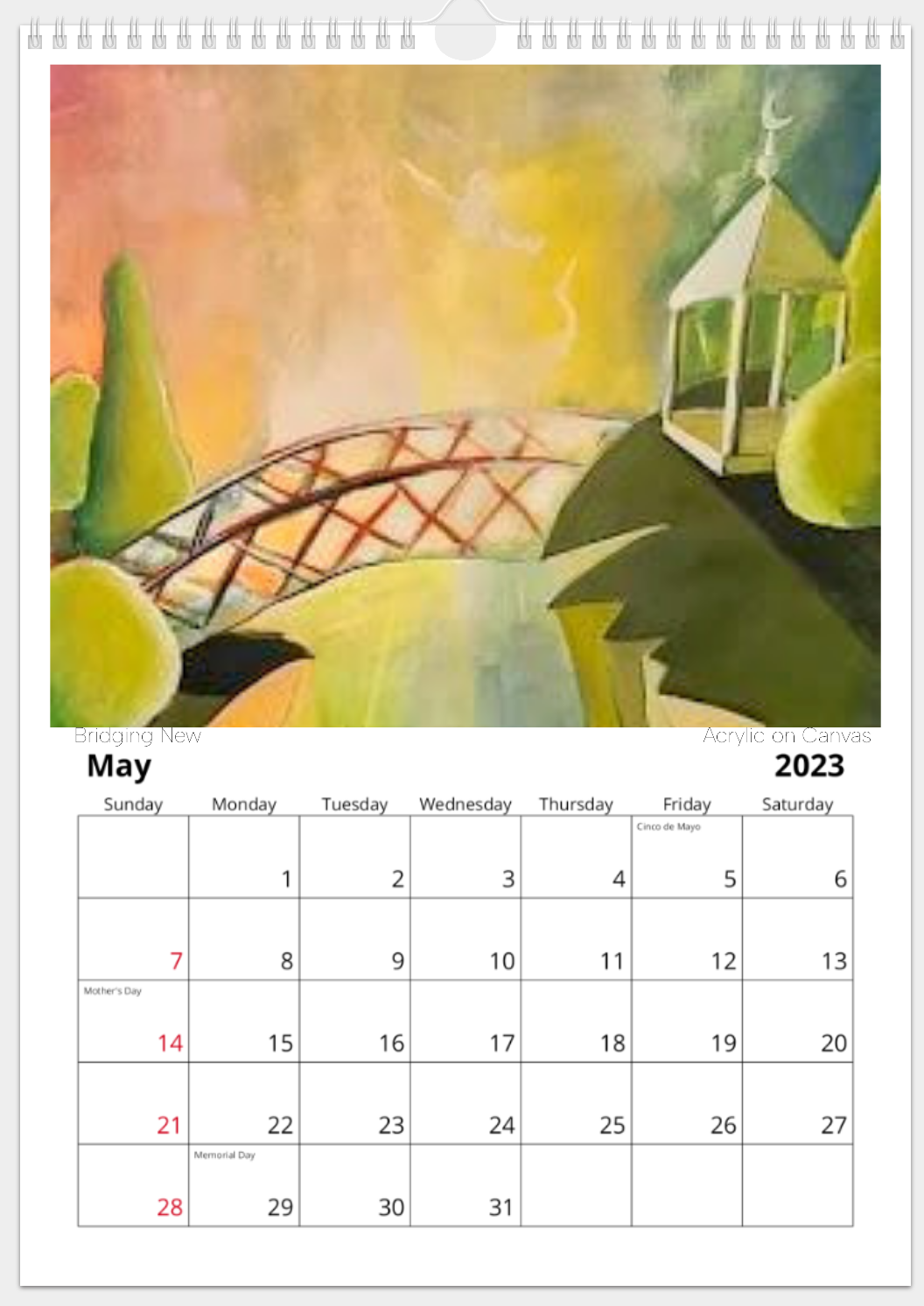 2023 'Random Acts of Art' Calendar