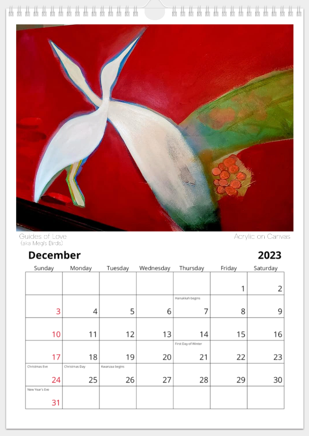 2023 'Random Acts of Art' Calendar